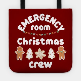 Emergency room Christmas crew, Matching group, Gift for nurse sister, friend Tote