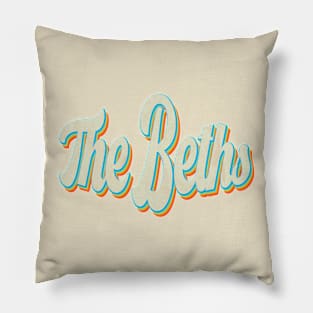 vintage color the beths Pillow