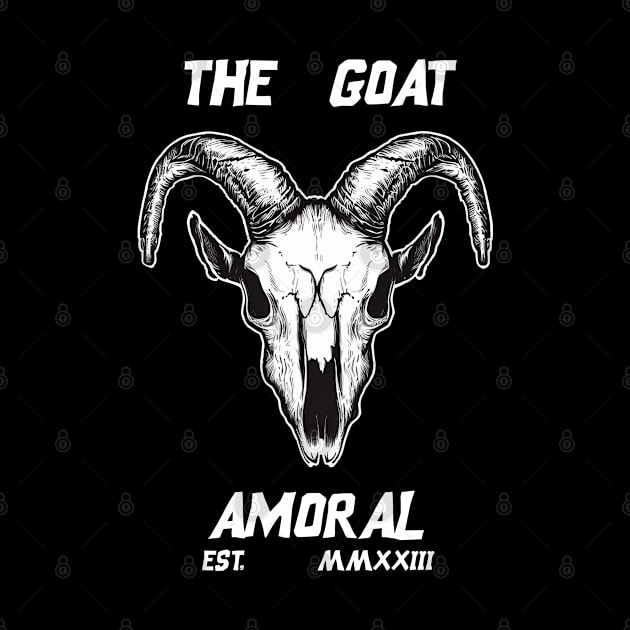 THE GOAT | GOAT HEAD SKULL by amoral666