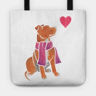 Watercolour Pit Bull Tote