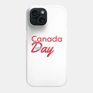 Canada Day 2020 - Red text and Blue face mask Phone Case