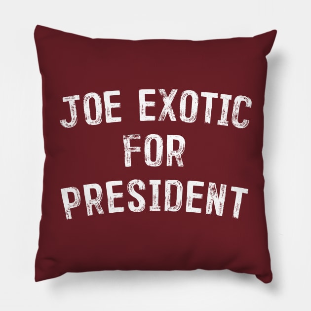 Joe Exotic For President Pillow by DankFutura