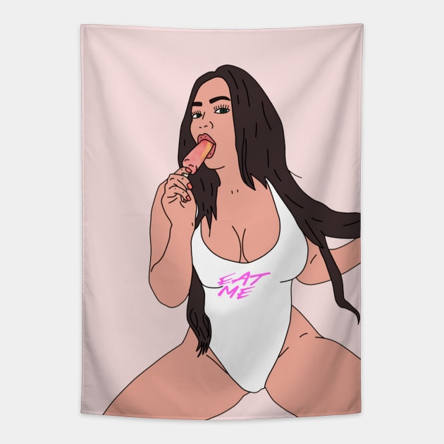 Hot girl tapestry hot sale