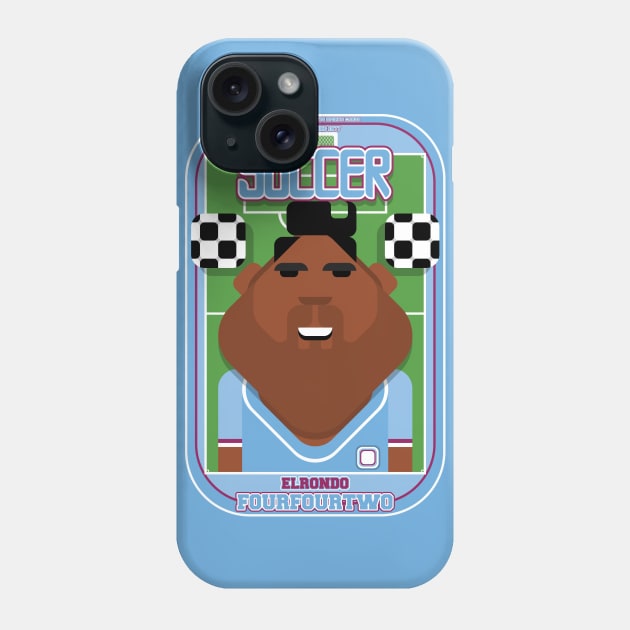 Soccer/Football Sky Blue - Elrondo Fourfourtwo - Hayes version. Phone Case by Boxedspapercrafts