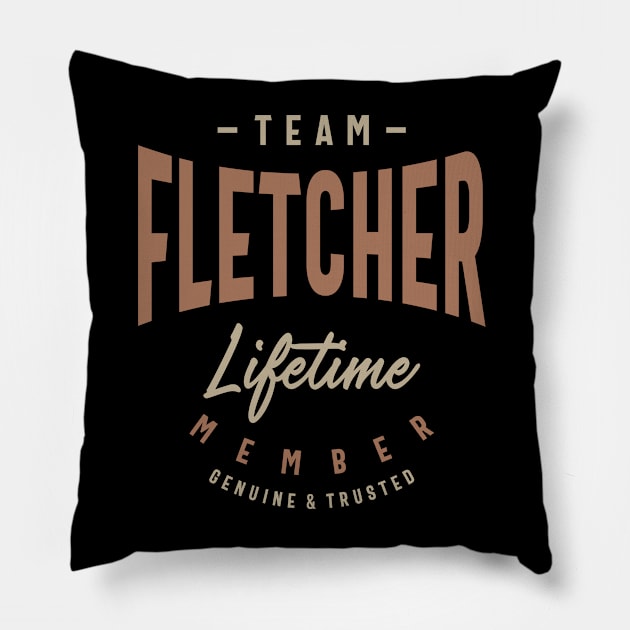 Team Fletcher Lifetime Member Personalized Name Pillow by cidolopez
