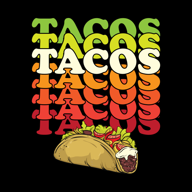 Retro Taco by tommartinart