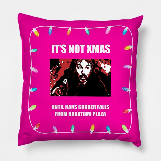 Die Hard Christmas - Hans Gruber Pillow by Charissa013