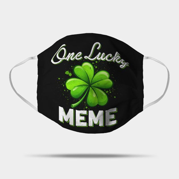 One Lucky Meme Vintage St Patrick Paddy Day Gift St Patricks Day Mask Teepublic