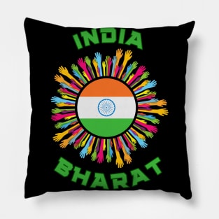 India or Bharat - Akhand All Together Pillow