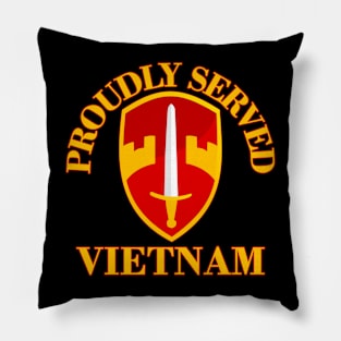 Proudly Served MACV Vietnam Pillow