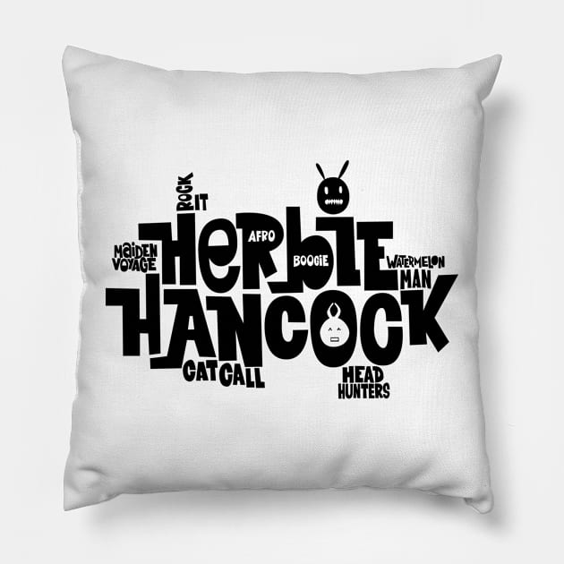 Herbie Hancock - Master of Funk and Jazz Pillow by Boogosh