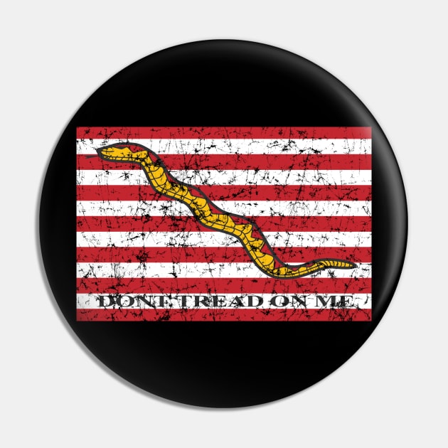 The Navy Rattlesnake Jack Dont Tread On Me Flag Pin by hobrath