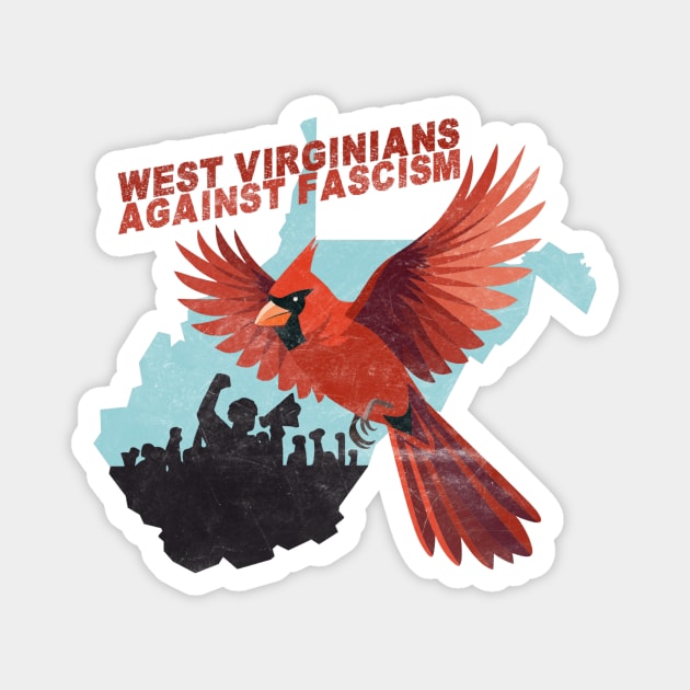 West Virginian's Against Fascism Magnet by casualteesinc