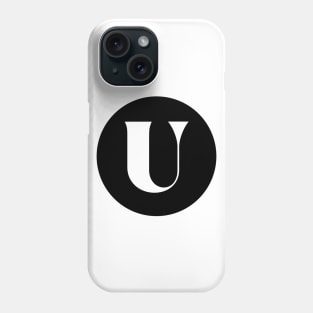 U (Letter Initial Monogram) Phone Case