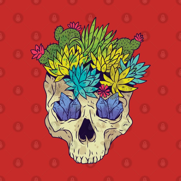 Cactus Crystal Skull by TomCage