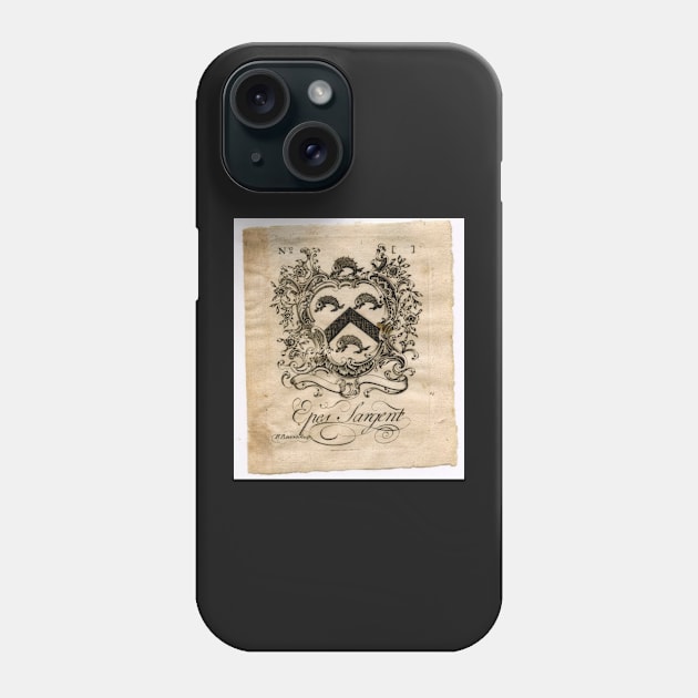 epes sargent bookplate 1764 - Paul Revere Phone Case by Kollagio