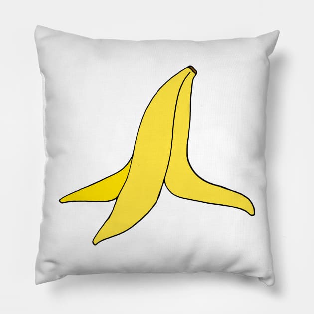 Banana Peel Slip Pillow by murialbezanson