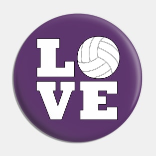 LOVE Volleyball Player, Coach or Fan Sports Pin