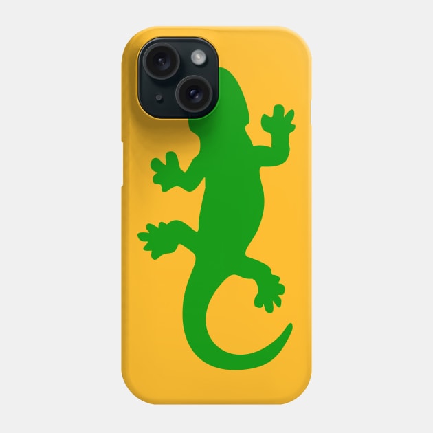 Green Lizard Phone Case by XOOXOO