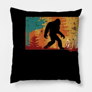 Bigfoot Retro Vintage Sasquatch South Dakota Pillow