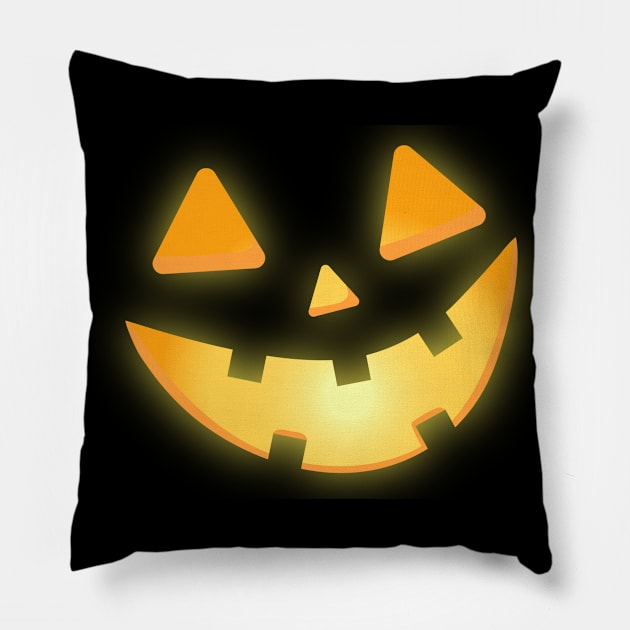 Pumpkin Face Costume For Men Women Halloween Pillow by Schwarzweiss