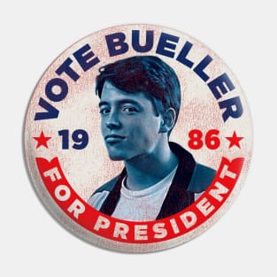 Vote Bueller Worn Button Pin