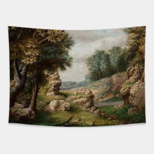 Rocky Dell (Near the Village) by George Inness Tapestry