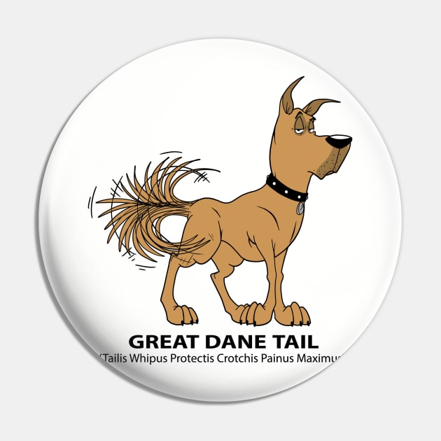 Great Dane Tail Pin by DaleToons