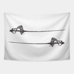 Duel swords fencing Tapestry