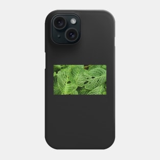 Green Leaves with White Veins Phone Case