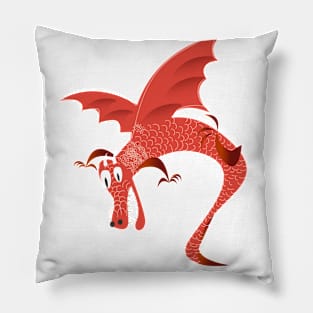 Vintage Dragon Pillow