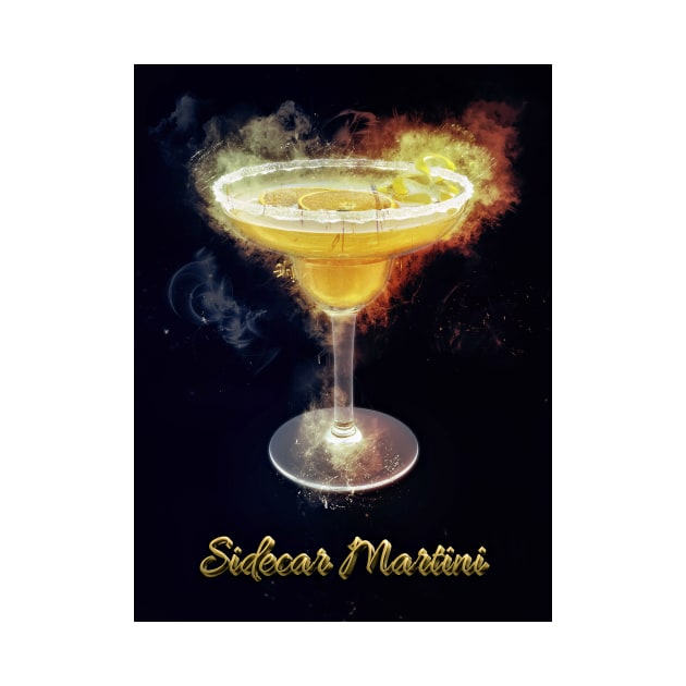 Sidecar Martini Cocktail Drink Happy Hour Party by Boehm Graphics