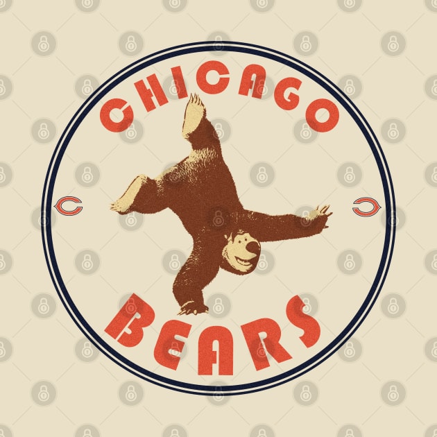 Funny Chicago Bears Retro Logo by Clever Alnita