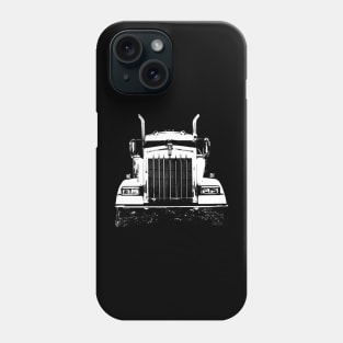 Kenworth 1990s classic truck monoblock white Phone Case