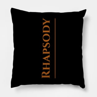 Rhapsody retro aesthetic Pillow