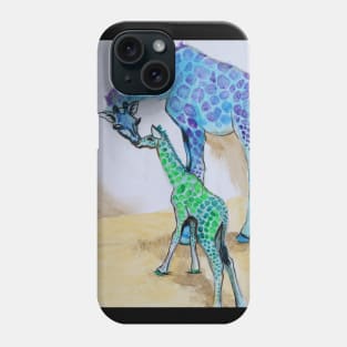 April and Tajiri Giraffes Phone Case