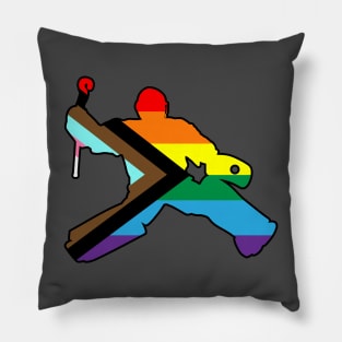 Field Hockey Goalie: Queer Pride Pillow