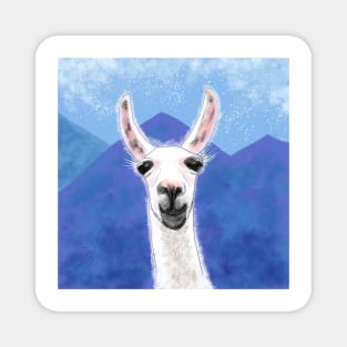 The Smiling Llama Magnet