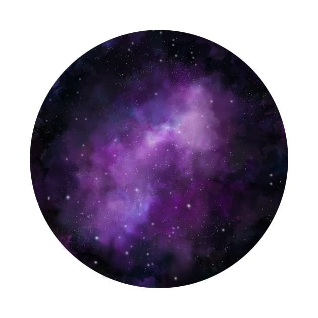 Purple galaxy by RosanneCreates