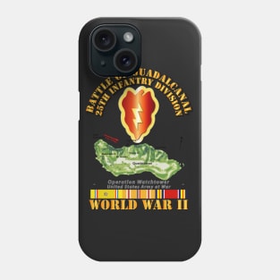 Army - 25th Infantry Division - WWII - Guadalcanal Phone Case