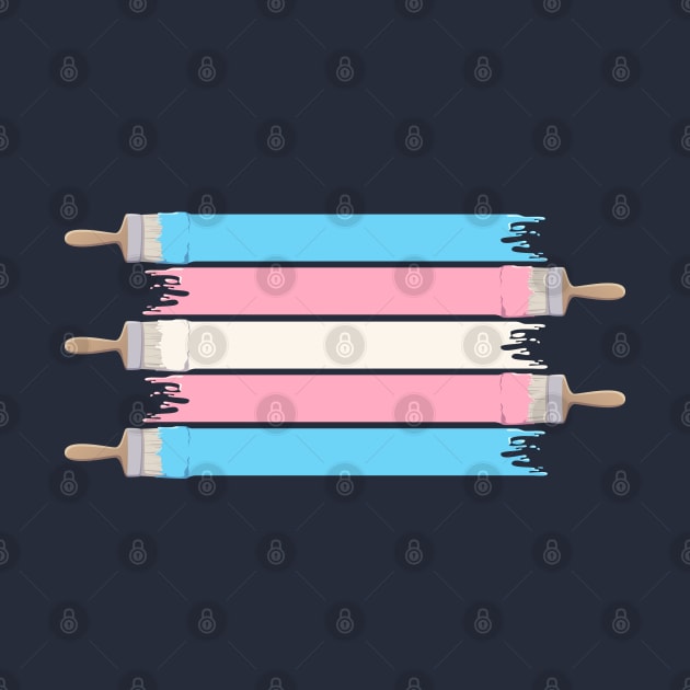 Paint Pride - Trans Flag by Abbilaura