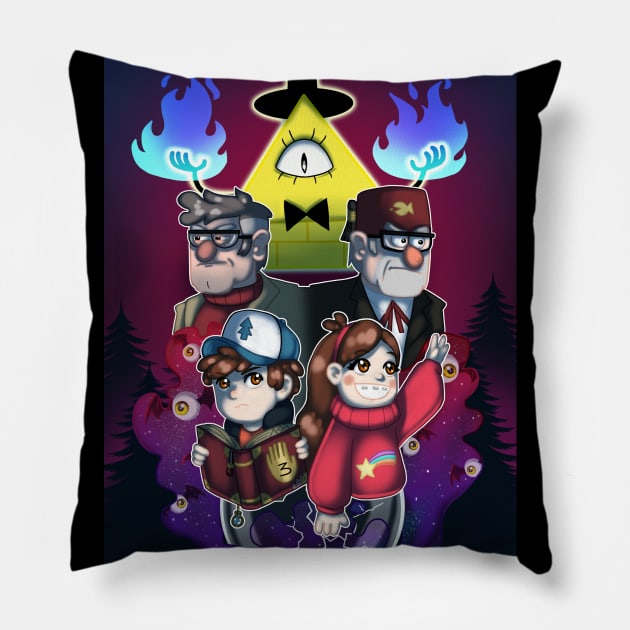 Gravity Falls Pillow by ekkimu