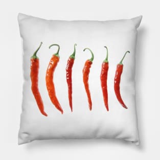 Red hot peppers Pillow