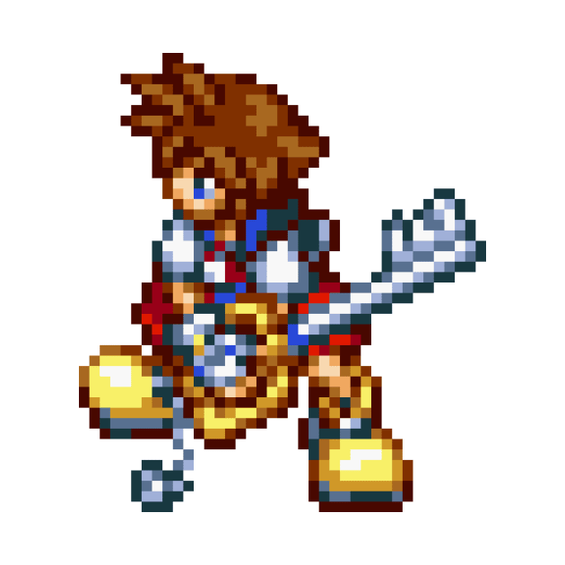 Fighting Sora Sprite by SpriteGuy95