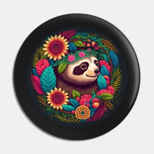Joyful Sloth: Cute and Cool Pin