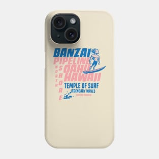 Banzai Pipeline Oahu, Hawaii Surfing Phone Case