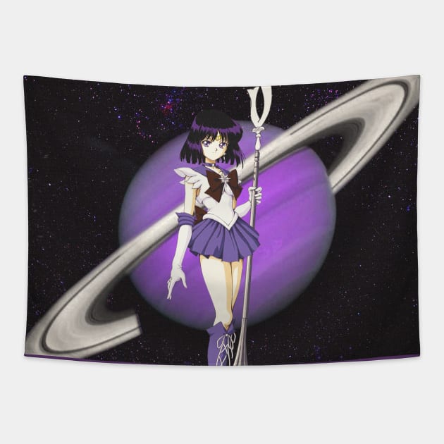 Sailor Saturn Tapestry by YellowCollages