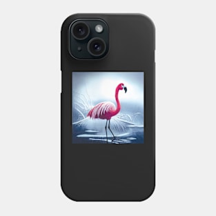 Flamingo in Winter Phone Case