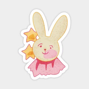 Oshi no Ko Ai Hoshino Textured Cute Bunny Star Ribbon Design Magnet