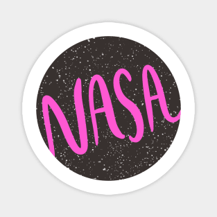 Copy of NASA Galaxy Circle Neon Pink Magnet